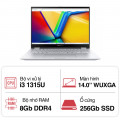 Laptop Asus Vivobook Flip TP3402VA-LZ025W (i3 1315U/ 8GB/ 256GB SSD/14 inch WUXGA/Win11/ Silver/ Vỏ nhôm)