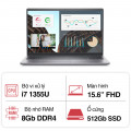 Laptop Dell Vostro 3530 i7U085W11GRD2 (Core i7 1355U/ 8GB/ 512GB SSD/ Nvidia GeForce MX550 2GB GDDR6/ 15.6inch Full HD/ Windows 11 Home + Office Student/ Grey/ Vỏ nhựa/ 1 Year)