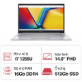 Laptop Asus Vivobook 14 X1404ZA-NK389W (i7 1255U/ 16GB/ 512GB SSD/ 14 inch FHD/ Win11/ Silver)