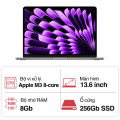Laptop Apple Macbook Air MRXN3SA/A (Apple M3 8 Core CPU/ 8GB/ 256GB/ 8 core GPU/ Space Gray)