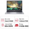 Laptop Acer Aspire A315-510P-34XZ NX.KDHSV.006 (i3 N305/ 8GB/ 512GB SSD/15.6 inch FHD/Win11/ Silver/ Vỏ nhôm/1Y)