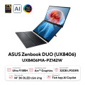 Laptop Asus Zenbook Duo OLED UX8406MA-PZ142W (Ultra 9 185H/ 32GB/ 1TB SSD/14 inch 3K/ 120Hz/ Win11/ Xám)