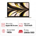 Laptop Apple Macbook Air M2 Z15Y0063V (8 core CPU/ 10 core GPU/ 16GB/ 256GB/ 13.6Inch/ Mac OS/ Starlight/ Vỏ nhôm)