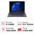 Laptop Lenovo ThinkPad E16 GEN 1 21JN00GKVA (i5 13420H/ 16GB/ 512GB SSD/ 16 inch WUXGA/ NoOS/ Black/ Vỏ nhôm/ 2Y)