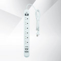 Ổ cắm điện Edenki ED-6CU2W White (6 Lỗ đa năng + 2 Usb Type A + 2Usb Type C- 2M 10A)