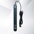 Ổ cắm điện Edenki ED-6CU2B Black (6 Lỗ đa năng + 2 Usb Type A + 2Usb Type C- 2M 10A)