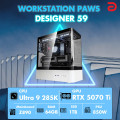 Máy tính PAWS DESIGNER 59 (Core Ultra 9 285K/Z890/64GB/RTX 5070 TI) 