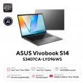 Laptop Asus Vivobook S14 S3407CA-LY096WS (Ultra 7 255H/ 16GB/ 512GB SSD/ 14 inch WUXGA/ Win 11/ Office/ Gray/ Vỏ nhôm)