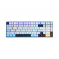 Bàn phím cơ Aula 3 MODE S100 Pro xanh dương+trắng+tím đậm Brown switch 
