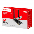 Cạc mạng không dây Mercusys PCI-E MA30E (Chuẩn AC/ AC1200Mbps/ Ăng-ten ngoài/ Bluetooth)