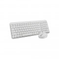Bộ bàn phím chuột không dây Logitech MK250 (Bluetooth/ Trắng)