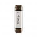 Ổ cứng di động SSD Transcend 2Tb TS2TESD310S (Type-C và USB3.2/ 1050Mb/s/ 950Mb/s/ Bạc)