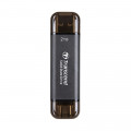 Ổ cứng di động SSD Transcend 2Tb TS2TESD310C (Type-C và USB3.2/ 1050Mb/s/ 950Mb/s/ Đen)