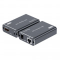 Bộ khuếch đại kéo dài tín hiệu HDMI qua Lan 120M VegGieg V-HD120 có điều khiển từ xa IR