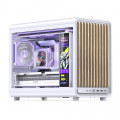 Vỏ máy tính JONSBO D33 WOOD WHITE (Mini Tower/ M-ATX/ Trắng)