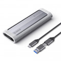 Hộp đựng ổ cứng Orico AXM2-G2-V1-GY-BP SSD M2 NVME (Tốc độ 10Gbps)
