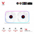Quạt case VSP T2 Normal Trắng (ARGB Infinity Mirror / Fan Đôi Liền Khối)
