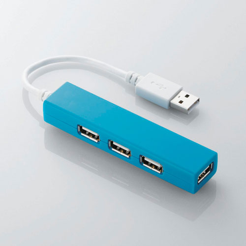 Bộ chia USB 1 ra 4 Elecom U2H-SS4BBK (USB2.0-đen)