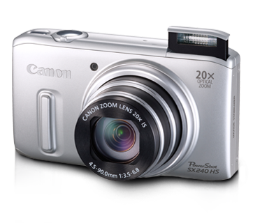Máy ảnh KTS Canon SX240HS - Silver