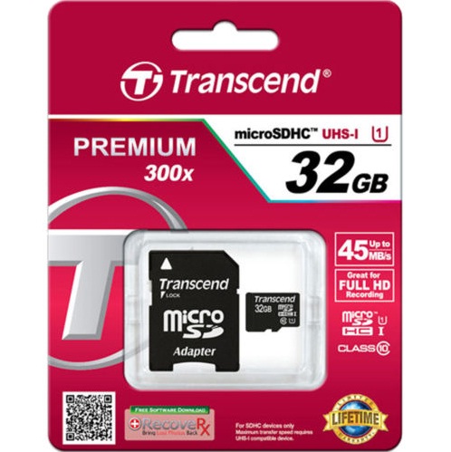 Thẻ nhớ Micro SD Transcend 32Gb Class 10