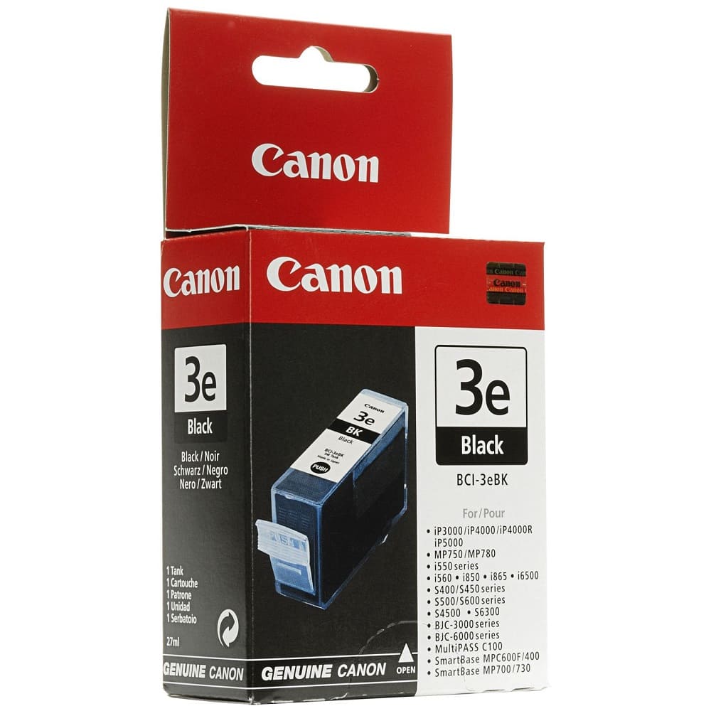 Mực hộp máy in phun Canon BCI-3EBK - Dùng cho máy IP3000/ IP4000