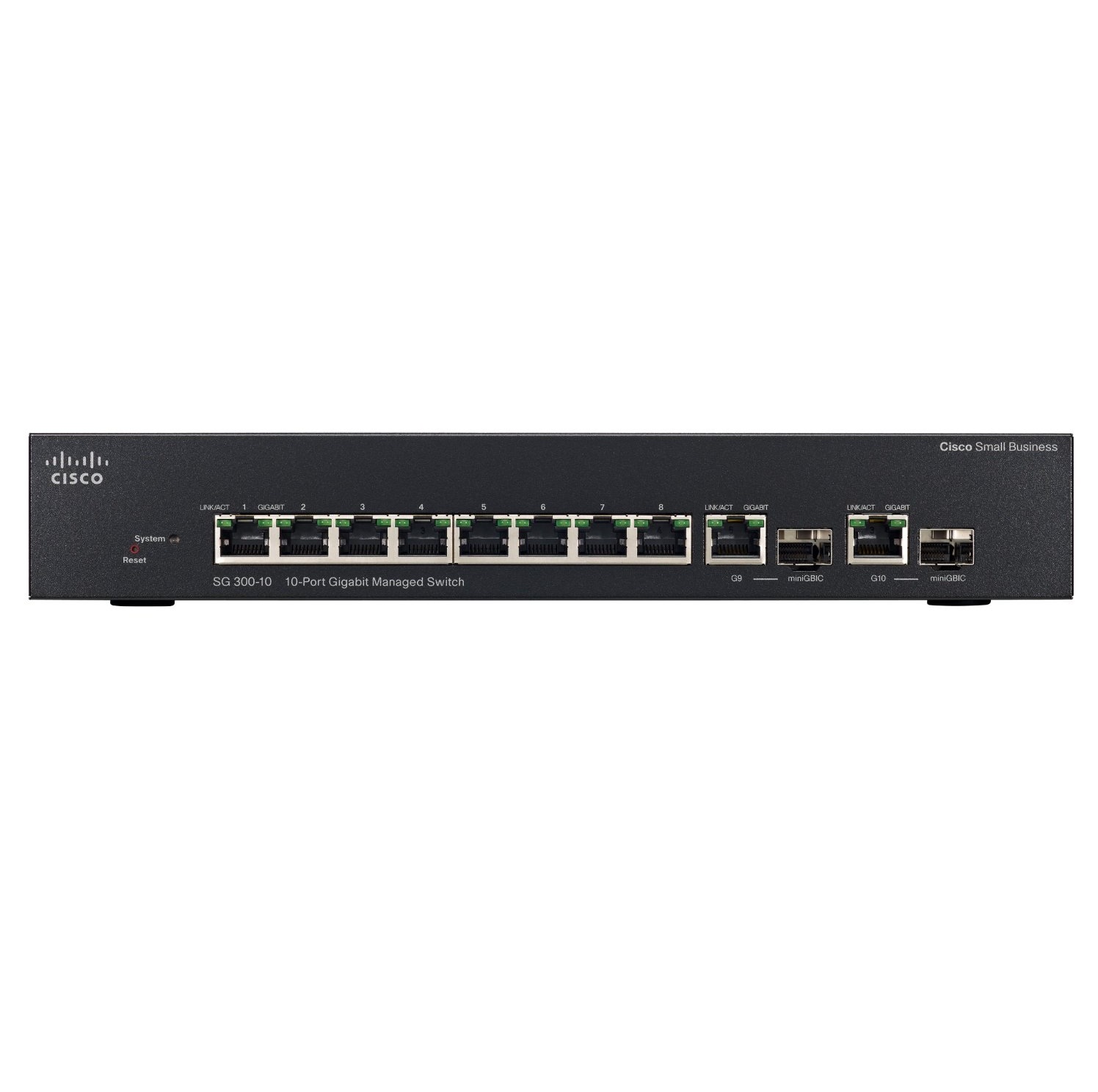 Thiết bị chia mạng Cisco SRW2008-K9 (SG 300-10) (switch/ 8 10/ 100/ 1000 + 2 combo mini-GBIC)