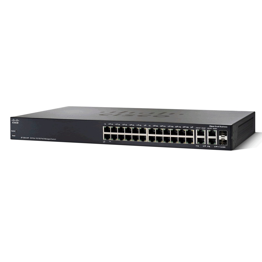 Thiết bị chia mạng Cisco SRW224G4P-K9 (24 cổng 10/ 100 POE + 2 10/ 100/ 1000 + 2 combo mini-GBIC)