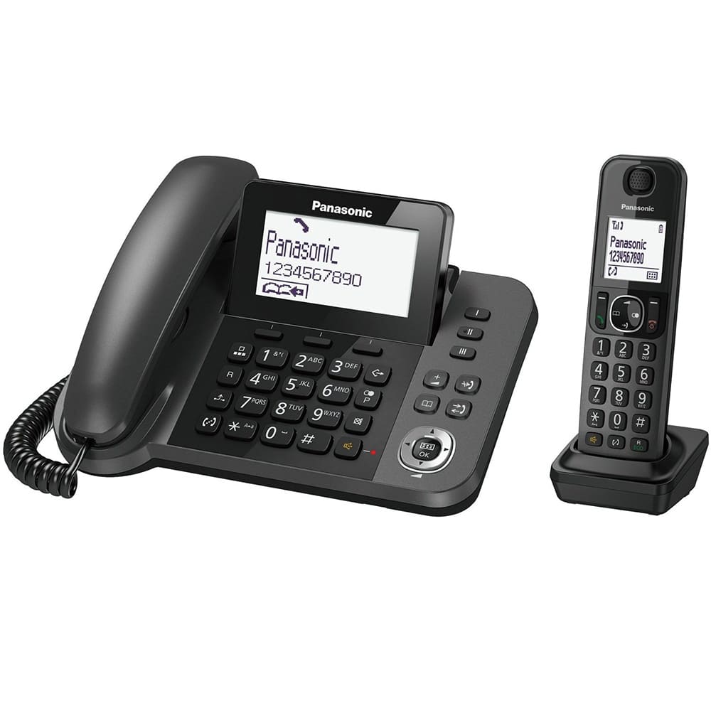 Điện thoại kéo dài Panasonic KX-TGF310- Đen