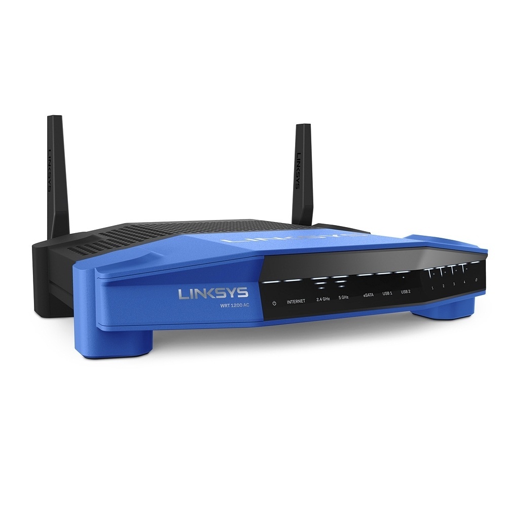 Bộ phát wifi Linksys WRT1200AC (4 Gigabit LAN 10/ 100/ 1000Mbps/ 1 cổng Gigabit WAN/ 2 băng tần 2.4GHz(400Mbps) và 5GHz(867Mbps))