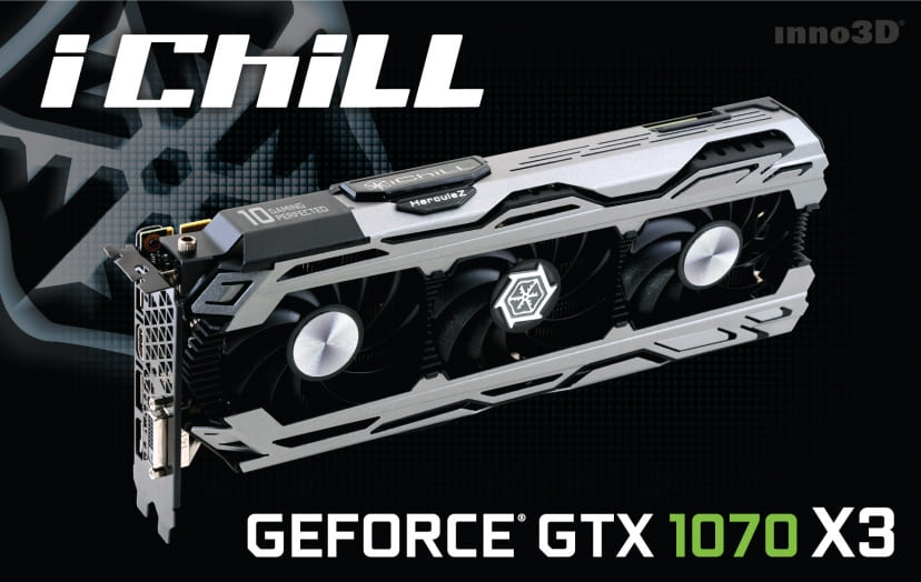 Inno3D GTX1070 iChill X3 8Gb (NVIDIA Geforce/ 8Gb/ DDR5/ 256Bit)
