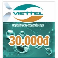 Thẻ điện thoại Viettel 30.000 đồng