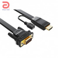 Cáp chuyển Ugreen 40231 HDMI sang VGA (2M)