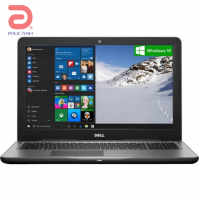 Máy tính xách tay Dell Inspiron 5567-70087403 Core i3 7100U 2.4Ghz-3Mb/ RAM 4Gb/ HDD 1Tb/ 15.6Inch/ Intel HD Graphics 620/ DVDRW/ Windows 10/ Grey