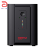 Bộ lưu điện Santak Blazer2000 Pro (Nguồn vào Điện áp danh định 220 VAC- Ngưỡng điện áp 170 ~ 280 VA - Số pha:1 pha (2 dây + dây tiếp đất)-Tần số danh định: 50 Hz (46 ~ 54 Hz)-NGUỒN RA/ Công suất: