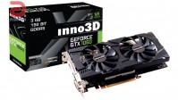 Cạc đồ họa Innovision GeForce GTX1060 Twin X2 3Gb (NVIDIA Geforce GTX1060/ 3Gb/ GDDR5/ 192Bit)