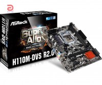 Bo mạch chủ Asrock H110M-DVS R2.0 (Chipset Intel H110/ Socket 1151/ 2 x DDR4 DIMM/ Max 32Gb/ VGA Onboard/ Form mATX)