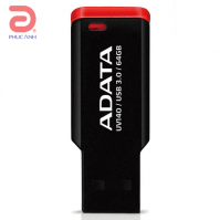 USB Adata UV140 64Gb (Đen Đỏ)