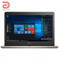 Máy tính xách tay Dell Vostro 5468A-P75G001-TI54102W10 Core i5 7200U 2.5Ghz-3Mb/ RAM 4Gb/ HDD 1Tb/ 14.0Inch/ Nvidia GT940M 2Gb/ Windows 10 + Office 365/ Gold/ vỏ nhôm