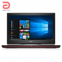 Máy tính xách tay Dell Inspiron Gaming 7577-70138769 Core i5 7300HQ 2.5Ghz-6Mb/ RAM 4Gb/ HDD 1Tb/ 15.6Inch Full HD/ NVIDIA GTX1050 4Gb DDR5/ Windows 10/ Black