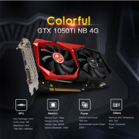 Cạc đồ họa Colorful GTX1050Ti NB-4G (NVIDIA Geforce GTX 1050Ti/ 4Gb/ GDDR5/ 128Bit)