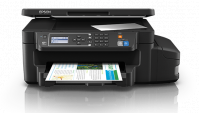 Máy in phun màu Epson Đa chức năng L605 Wifi - Duplex (In/ Copy/ Scan/ Wifi/ Duplex. A4/ A5/ Tốc độ in 33ppm đen trắng/ 20ppm màu. Độ phân giải 4800 x 1200 Dpi. Kết nối: USB 2.0/ Ethernet/ Wifi direct)