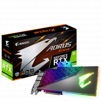Cạc đồ họa Gigabyte RTX 2080 Ti AORUS X WB 11G (NVIDIA Geforce RTX 2080Ti/ 11Gb/ GDDR6/ 352Bit)