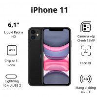 Điện thoại DĐ Apple iPhone 11 256GB (VN/A) Black
