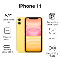 Điện thoại Apple iPhone 11 (4GB/ 128Gb/ Yellow)