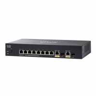 Switch Cisco SG350-10P-K9-EU (Gigabit (1000Mbps)/ 10 Cổng/ 2 SFP/ Managed Switch/ 8 cổng PoE/ Vỏ Thép)