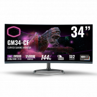 Màn hình gaming Cooler Master GM34-CW (34Inch/ UWQHD (3440x1440)/ 1ms/ 144Hz/ 400cd/m2/ VA)