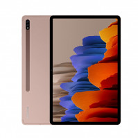 Máy tính bảng Samsung Galaxy Tab S7 11inch T875 Đồng ánh kim (Qualcomm SM8250 Snapdragon 865+ (7 nm+)/ 6G/ 128G/ 10.5Inch/ Wifi/ 4G/ Thoại/ Android 10/ One UI 2/ Li-Po 8000 mAh battery/ Sạc nhanh 45W/ USB Type C/ S-Pen)