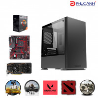 Máy tính để bàn PCPA AMUMU - R3/ 8G/ 240G/ RX570 Ryzen 3 3100/ RAM 8Gb/ SSD 240Gb/ Gigabit LAN/ VGA rời/ Dos