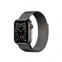 Apple Watch Series 6 40mm (4G) Viền Thép Đen - Dây Thép