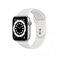 Apple Watch Series 6 40mm GPS Viền Nhôm Bạc-Cao Su Trắng